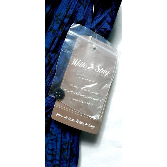 Women’s Blue Button Down Blouse Long Sleeve Lightweight Top Size XXL #179 - Picture 3 of 8